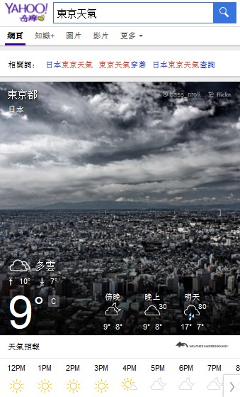東京天氣