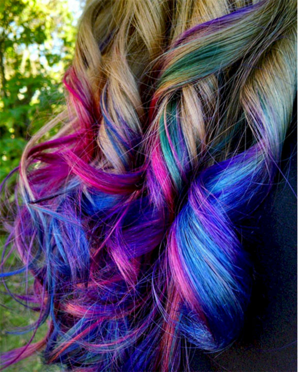 peacock-hair-blue-violet-green