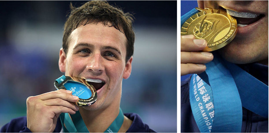 這就是為什麼「奧運選手得獎後都要咬獎牌」。原來他們都是被迫的？！
