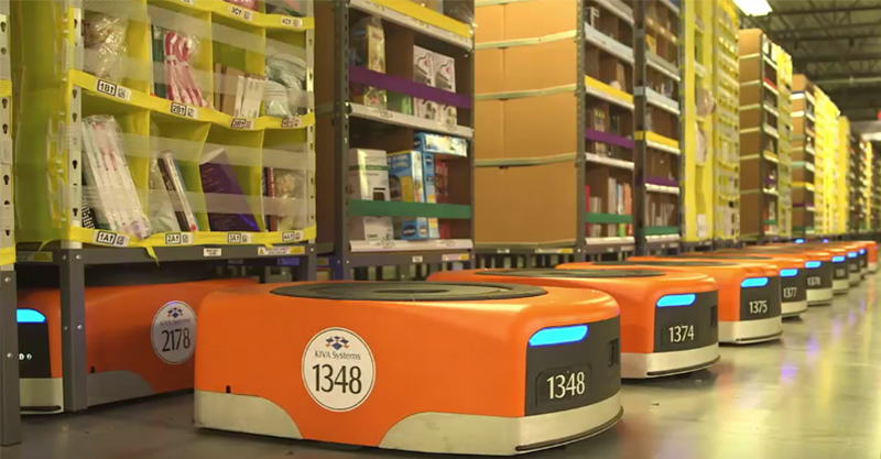 亞馬遜購物網公布「倉庫管理機器人」內部影片震驚全網路，誰還會想用人類？！