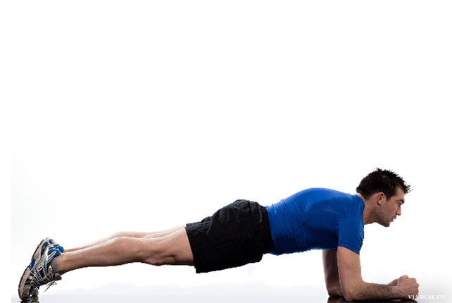 改善：棒式運動 (Plank, 或稱平板運動)