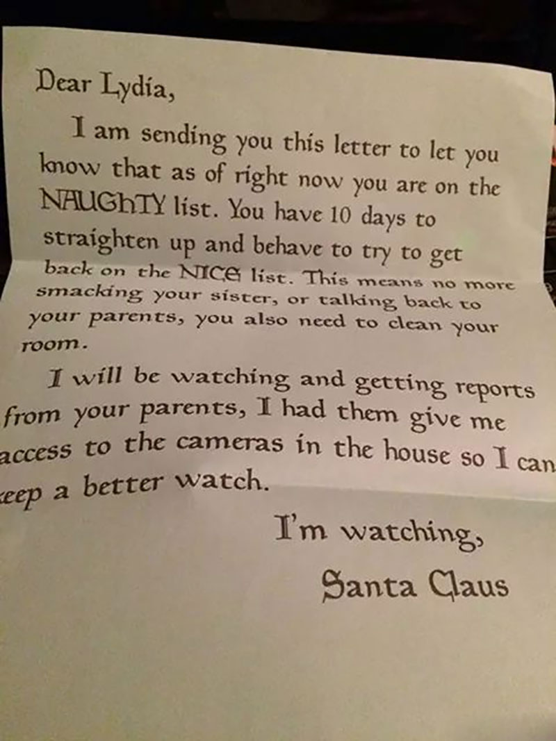 聖誕老公公的信