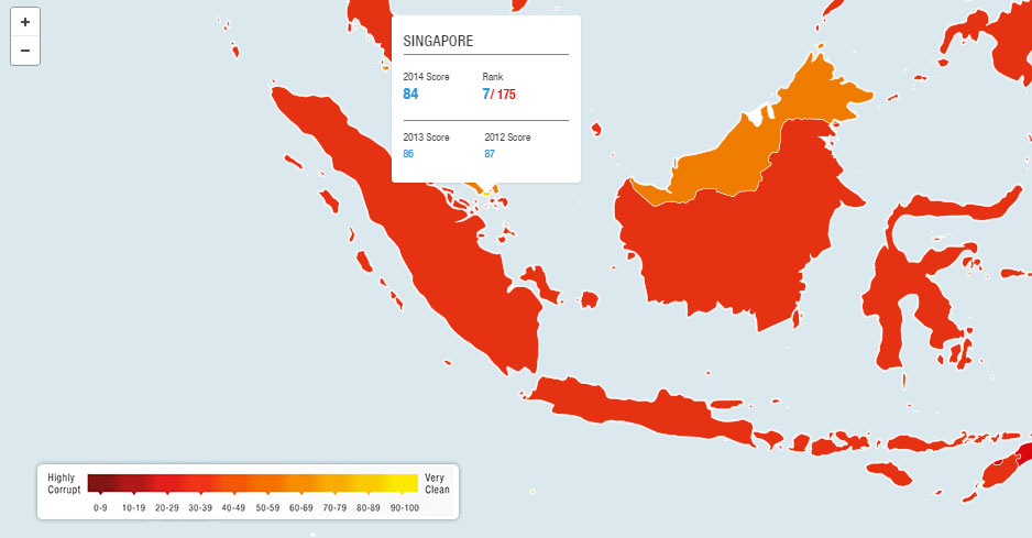 新加坡貪汙地圖