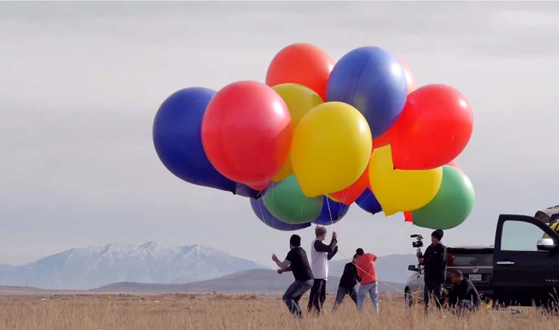 高空中玩命氣球天啊