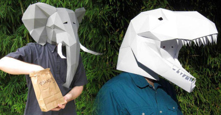 紙面具