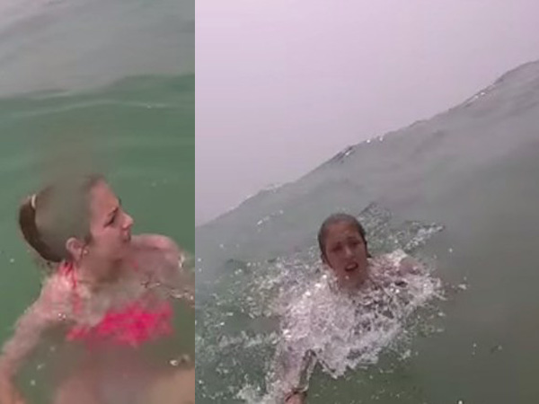girl drowning