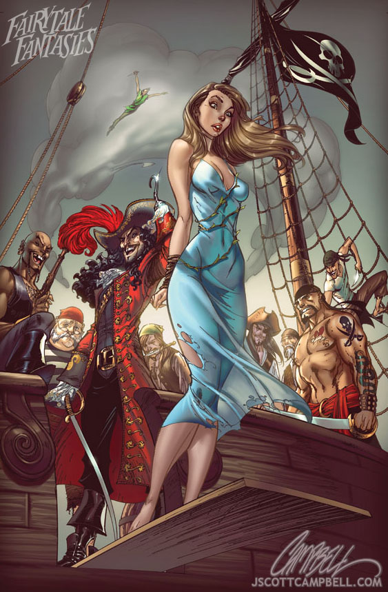 peter_pan__s_wendy_by_j_scott_campbell-d2yr8a1