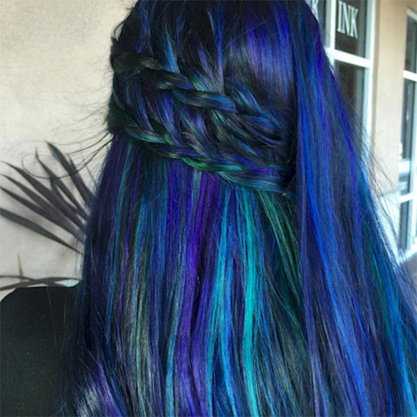 peacock-hair-blue-green-braid