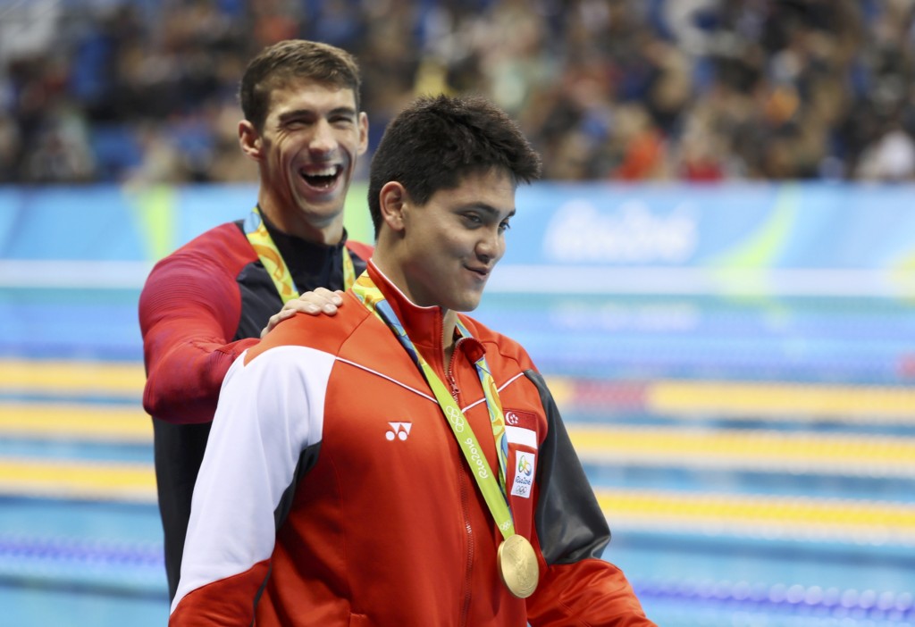 Swimming - Men's 100m Butterfly Victory Ceremony