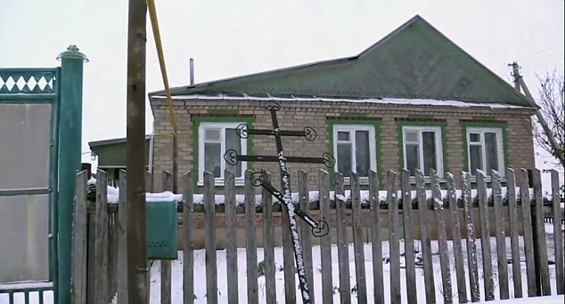 House in Tatarstan region where the double murder took place