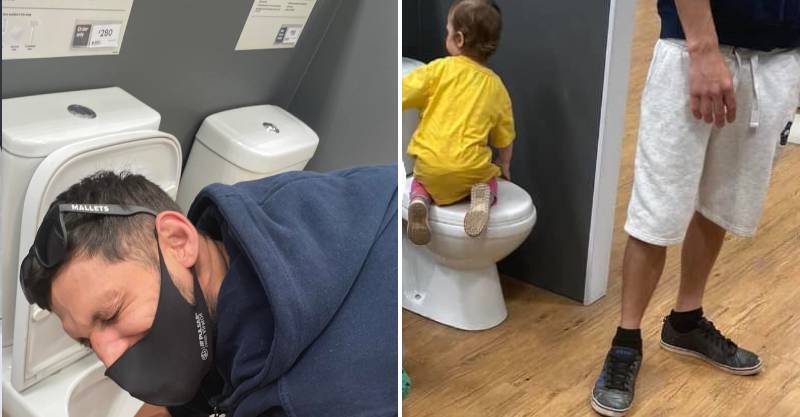 4歲弟逛特力屋「坐展示馬桶」　爸媽轉頭崩潰：太遲了…
